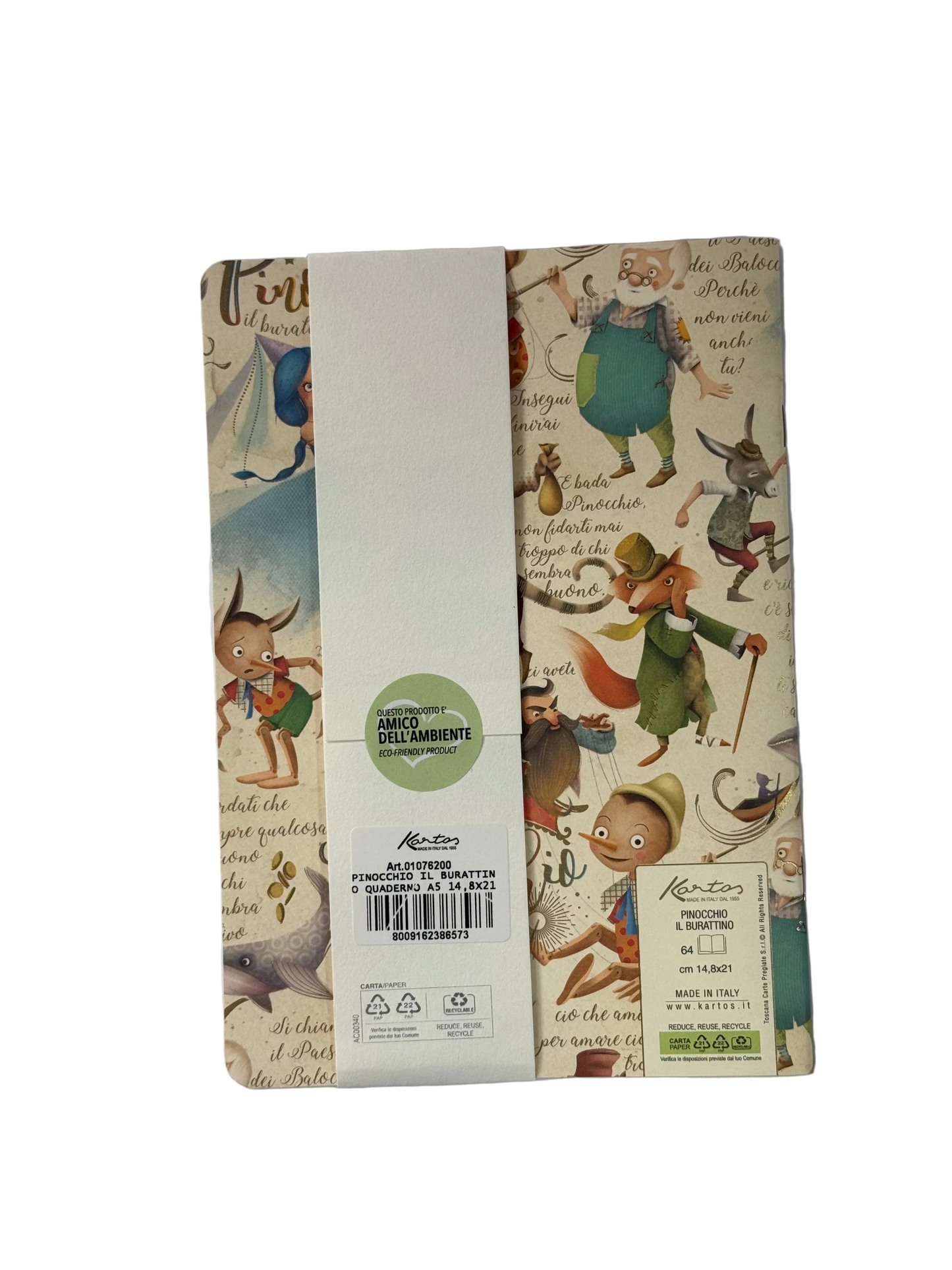 Quaderno Kartos Pinocchio