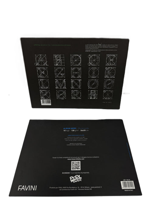 Album con cartoncini neri