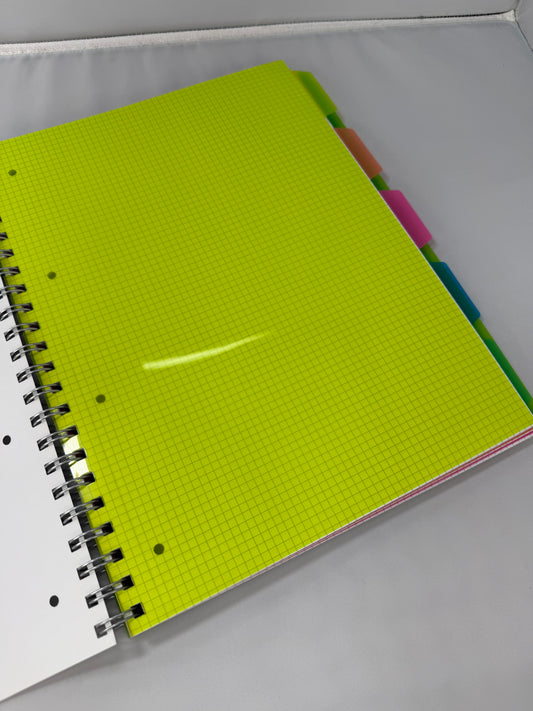 Maxi quaderno spirale CON divisori A4