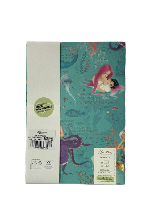 Quadernino kartos Sirenetta