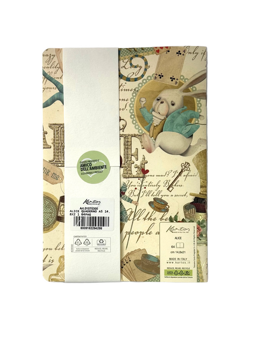 Quadernino Kartos Alice in Wonderland